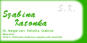 szabina katonka business card